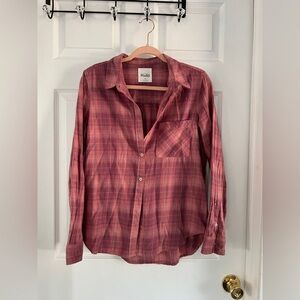 Mudd Rose Plaid Button-Down Shirt